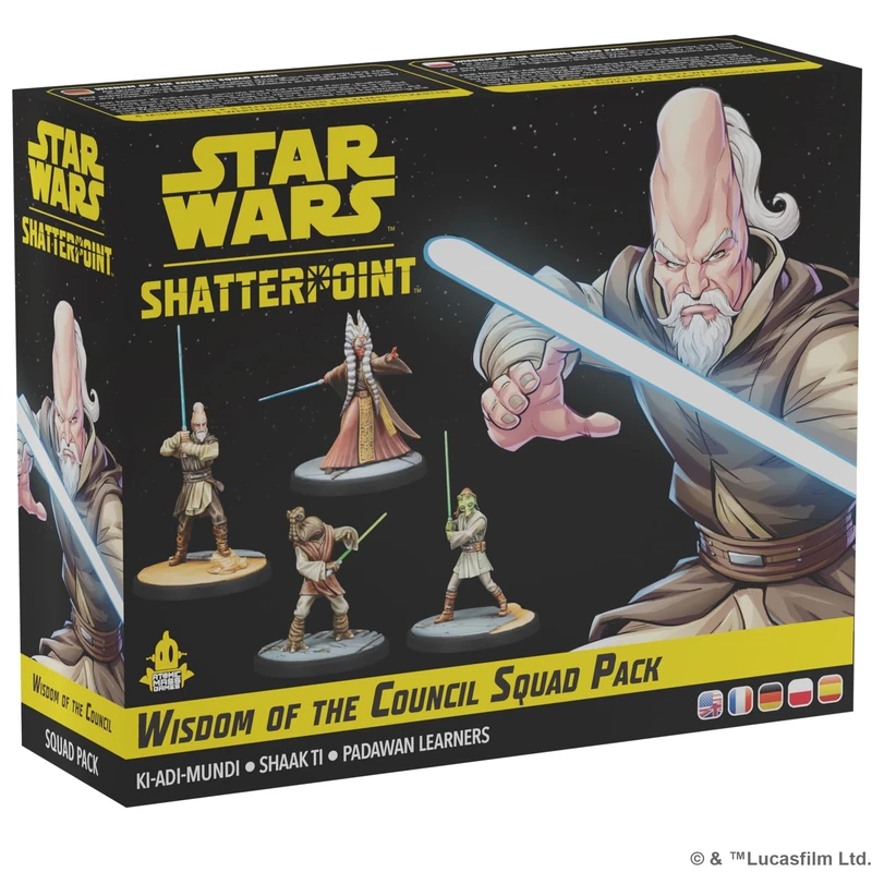 ATOMIC MASS GAMES, Star Wars Shatterpoint: Wisdom of the Council Squad Pack, Tabletop Miniatures Game, Ages 14+, 2 Players, 90+ Minutes Playing Time