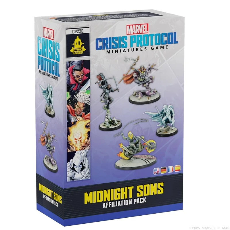Atomic Mass Games | Marvel Crisis Protocol - Midnight Sons Affiliation Pack | Miniatures Game | Ages 14+ | 2 Players | 90+ Minutes Playing Time