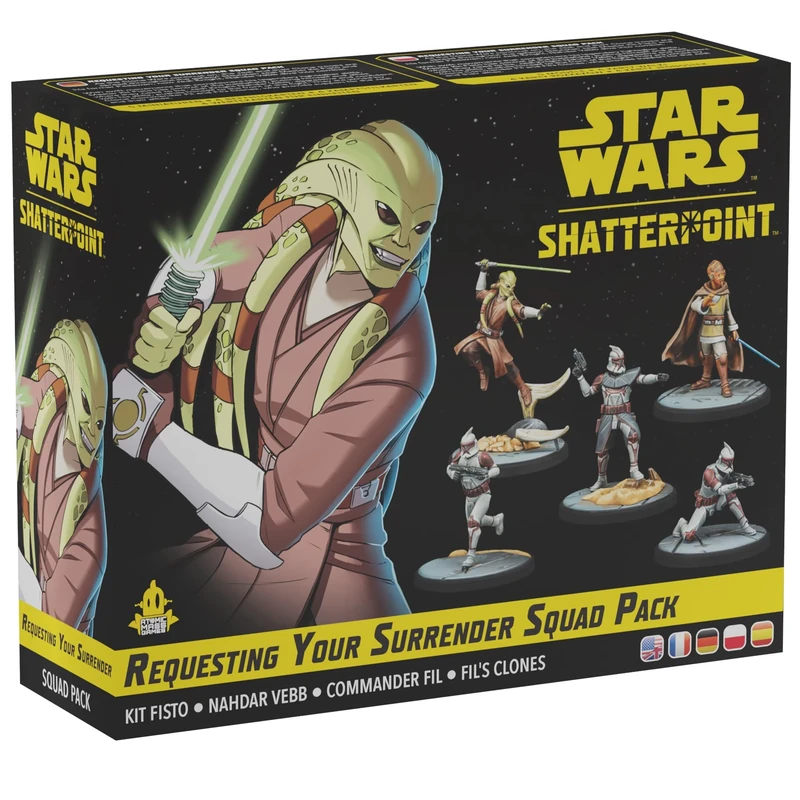 Atomic Mass Games | Star Wars: Shatterpoint – Requesting Your Surrender Squad Pack | Miniatures Game | Ages 14+ | 2 Players | 90+ Minutes Playing Time