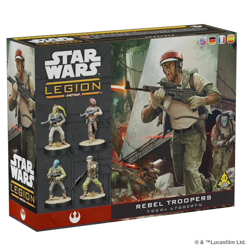 Atomic Mass Games | Star Wars Legion: Rebel Troopers | Miniatures Board Game | Ages 14+ | 2 Players | 90+ Minutes Playing Time