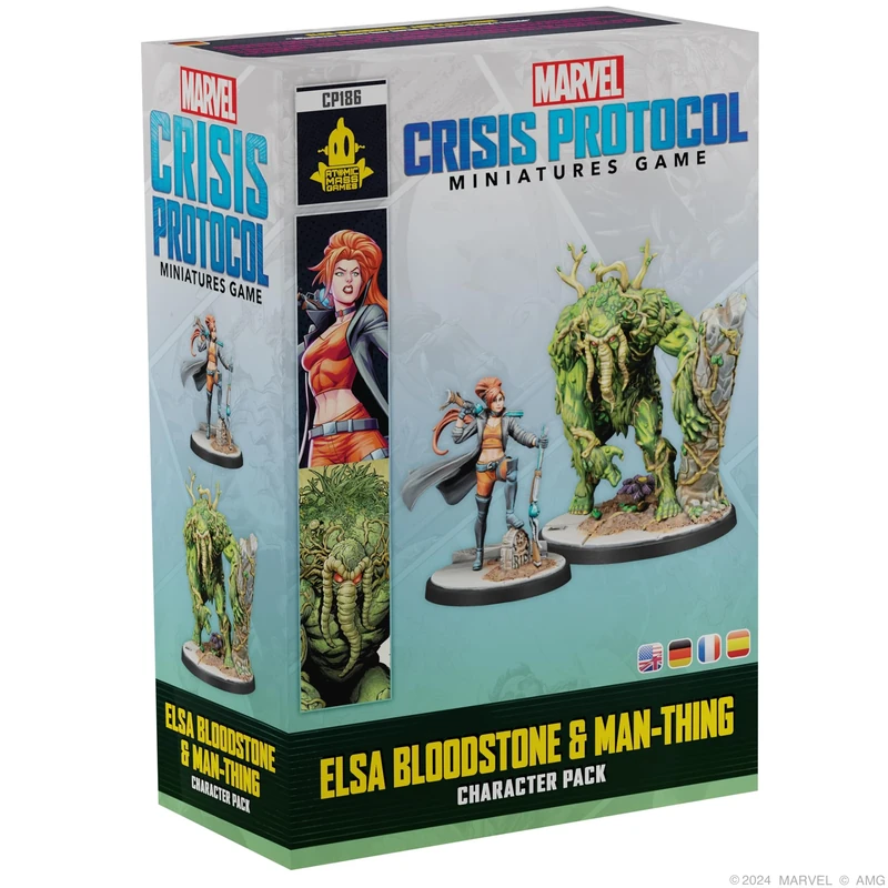 Atomic Mass Games | Marvel Crisis Protocol: Elsa Bloodstone & Man-Thing | Miniatures Board Game | Ages 14+ | 2 Players | 90+ Minutes Playing Time