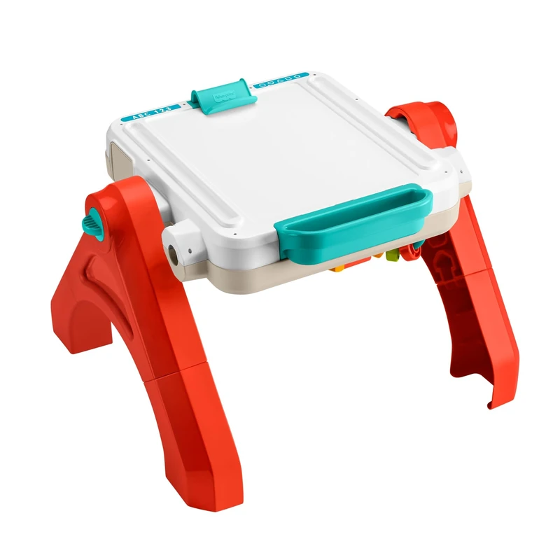 Fisher-Price Baby & Toddler Toy Laugh & Learn 4-in-1 Activity Table & Art Easel with Educational Music for Ages 6+ Months, Multilanguage Version, JGW87