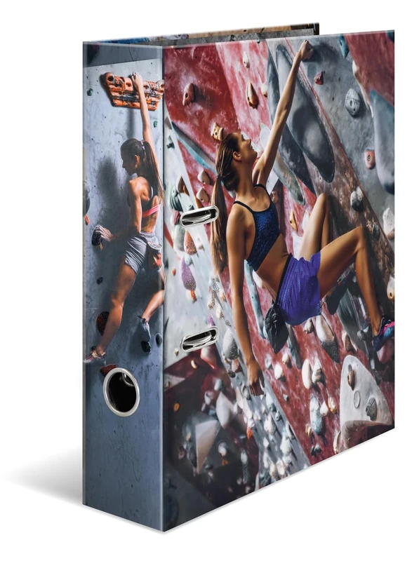 HERMA A4 Lever Arch File Boulder, Pack of 5, 70mm Spine, Heavy Duty Folder with Sport Motif, Glossy Finish & Inner Print, Kids Ring Binder, Archiving Folder & Storage File Organizer