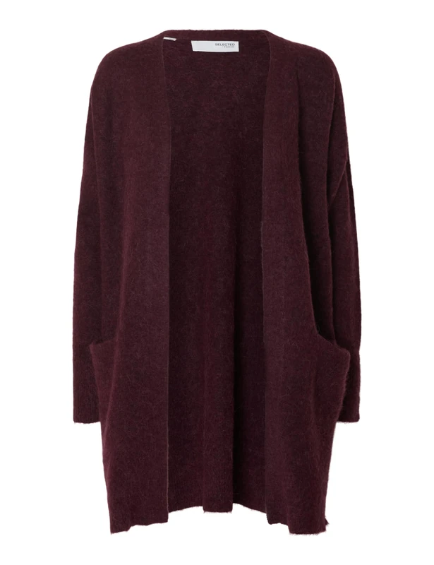 SELECTED FEMME Women's Slflulu New Ls Knit Long Cardigan B Noos, FIG, M