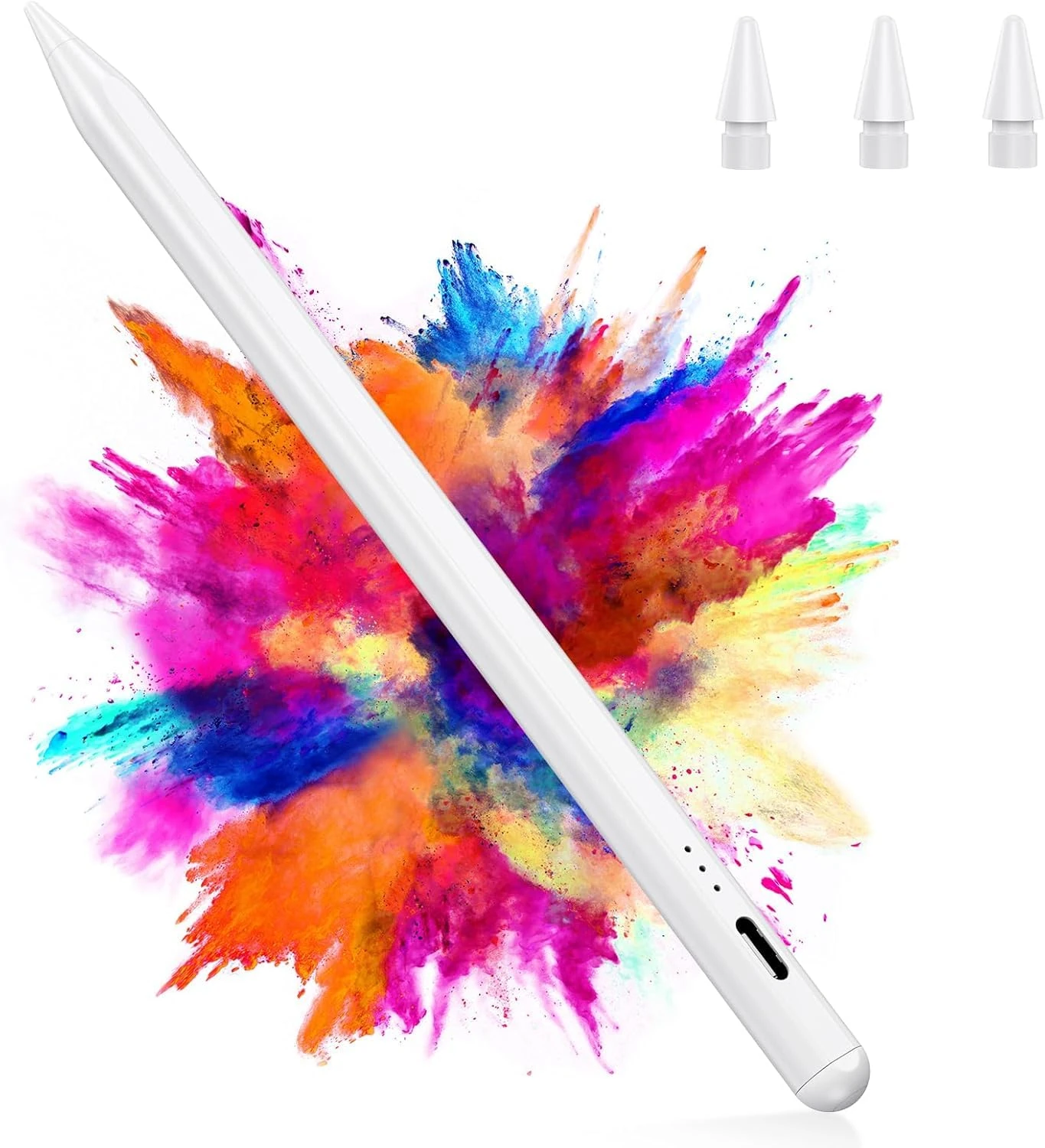 Variglas Pencil for iPad - 2018-2025 15 Minutes Fast Charging, Palm Rejection,Tilt Sensitivity, Stylus Pen Compatible with iPad Pro 11"/12.9"/13", 11/10/9/8/7/6th Gen, Air 3-6, Mini 5/6