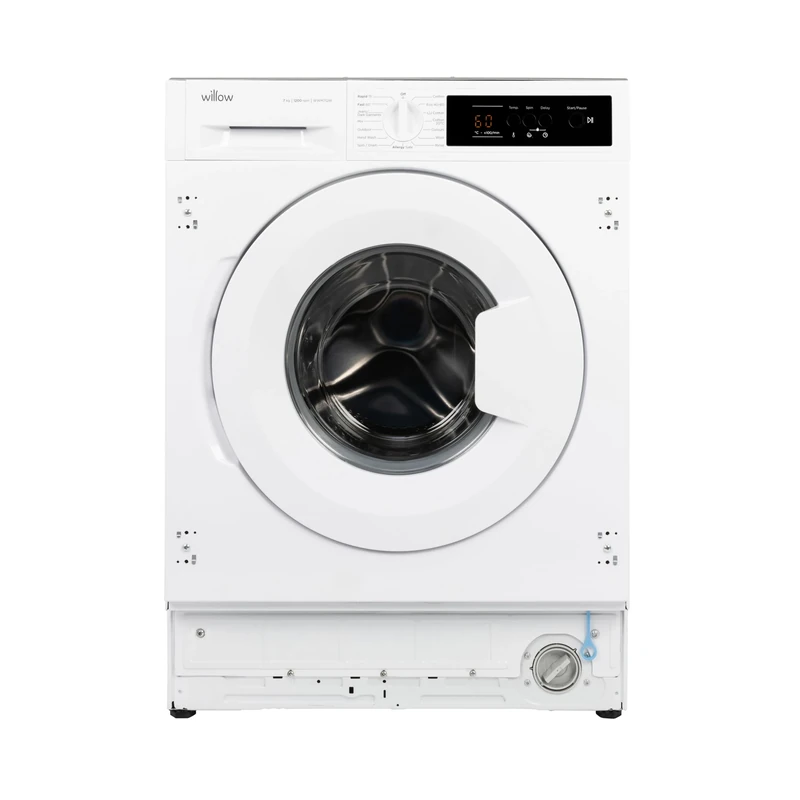 Willow WWM712BI 7kg 1200 RPM Integrated Washing Machine with Aquaball Feature, 15 Washing Programmes, Allergy Safe, Eco, Front Loading
