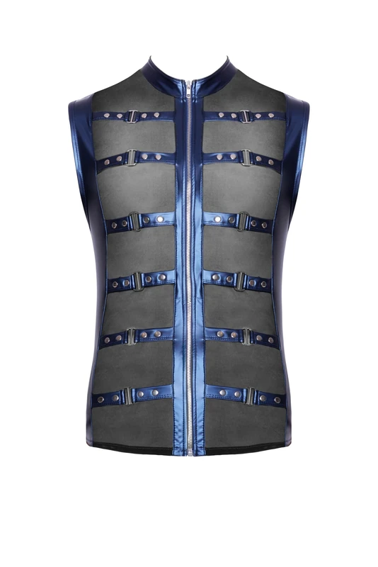 Nek Men's Shirt Metalic Blue/Black S - Image 1