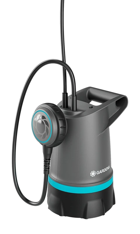 Gardena Clear Water Submersible Pump 20000 Basic, Submersible & Drainage Pump, 550W, 20.000 l/h, with Float Switch, Wipe-Dry Performance, High-Capacity Pumping, UK Plug (09016-47)