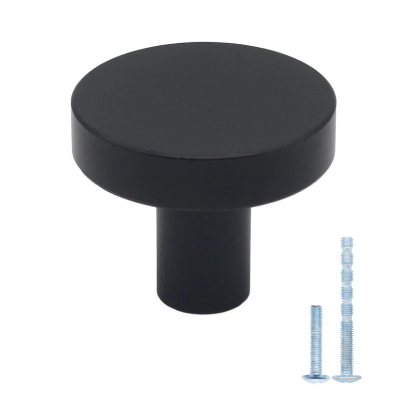 HANIHUA 80 Pack Matte Black Cabinet Knobs, Dresser Knobs Drawer Knobs Kitchen Cabinet Knobs, Black Knobs for Cabinets and Drawer Pulls Cabinet Hardware
