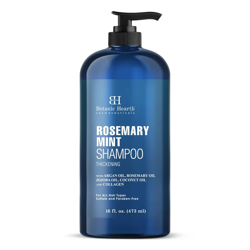 Botanic Hearth Rosemary Shampoo 16 oz – Rosemary Oil Shampoo de Romero for Hair Growth with Biotin & Mint – Sulfate Free,Thicker & Fuller Hair – Deep Cleansing & Nourishing