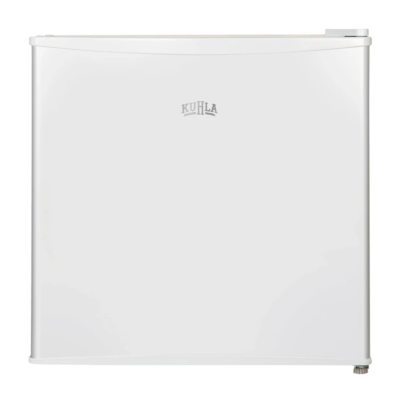 Kuhla Table Top Larder Mini Fridge 43 Litre Capacity with Reversible Door & Adjustable Feet, Small Fridge, Manual Temperature Control, Ice Box, White KTTF0E4W
