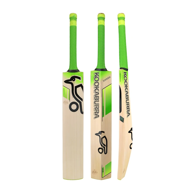 Kahuna Pro Cricket Bat, Short Handle, Lime
