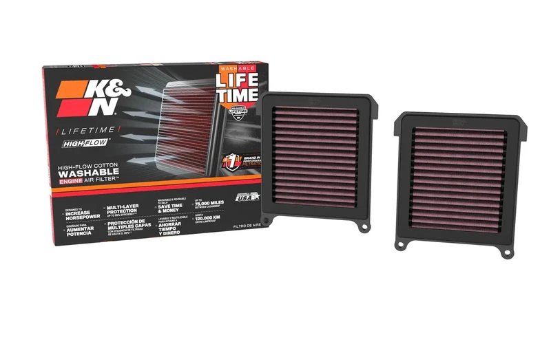 K&N HA-1120 Replacement Air Filter, Red