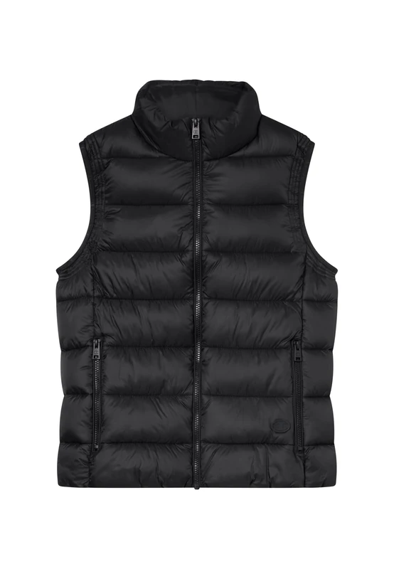 Champion Women's Padded Vest, slim fit, lightweight nylon, water-repellent treatment, quilted, front zip and side pockets