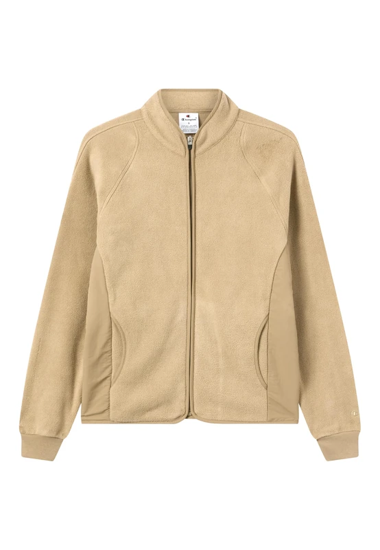 Champion Legacy Women, Micro Polar Fleece Full Zip Sweatshirt, S, Light Brown