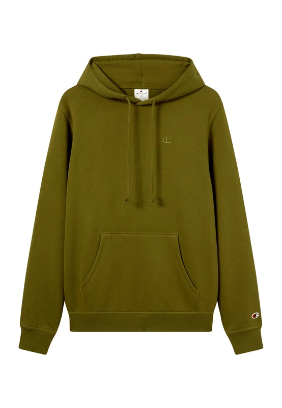 CHAMPION Men’s Hooded Sweatshirt, adjustable drawcord hoodie, front kangaroo pocket, with embroidered small logo
