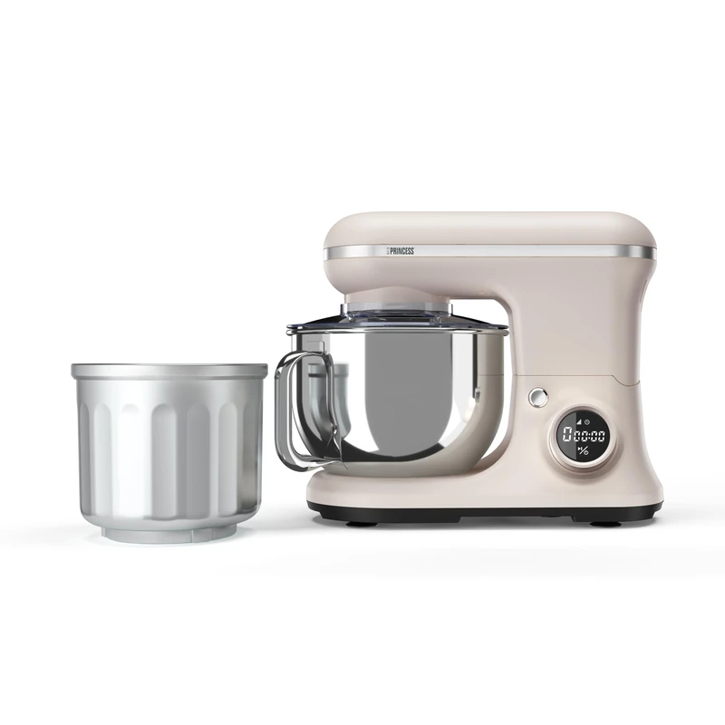 Princess Food Processor, 5L Stainless Steel Bowl, 8 Speeds, Digital Control, Ice Maker, 1200 W, BPA Free, Non-slip Feet, Dishwasher Safe, 220138