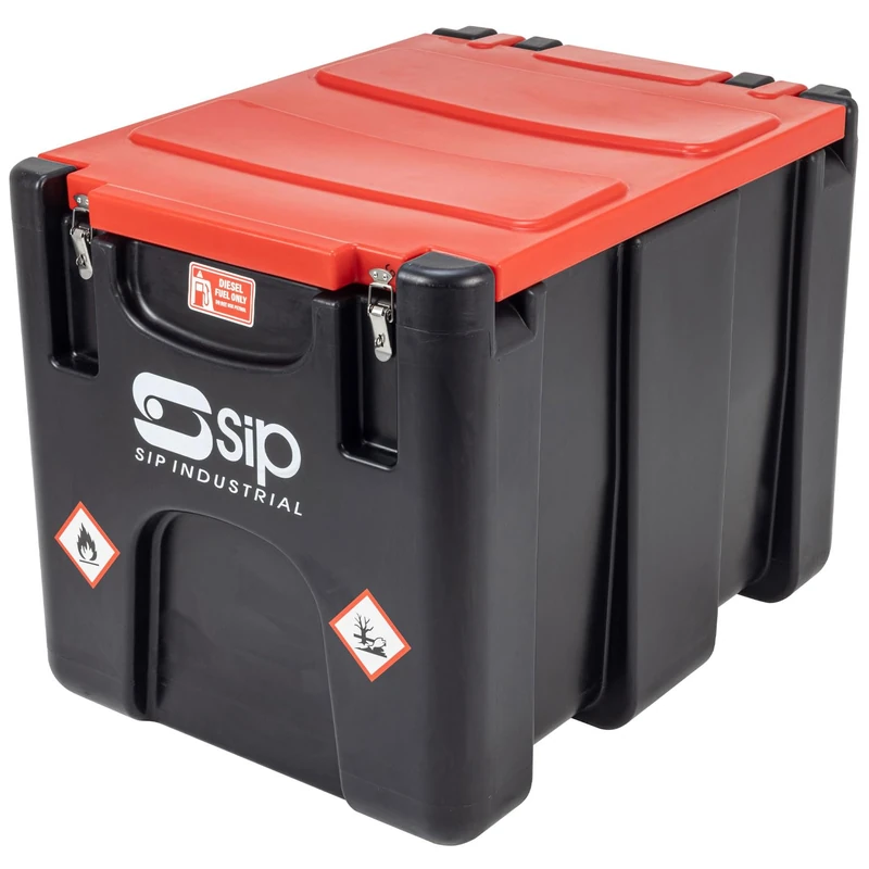 SIP 200L Portable Diesel Tank with High-Flow Transfer Pump, 12V 300W 50L/min Max Flow Rate, Self-Priming Electric Pump - Image 1