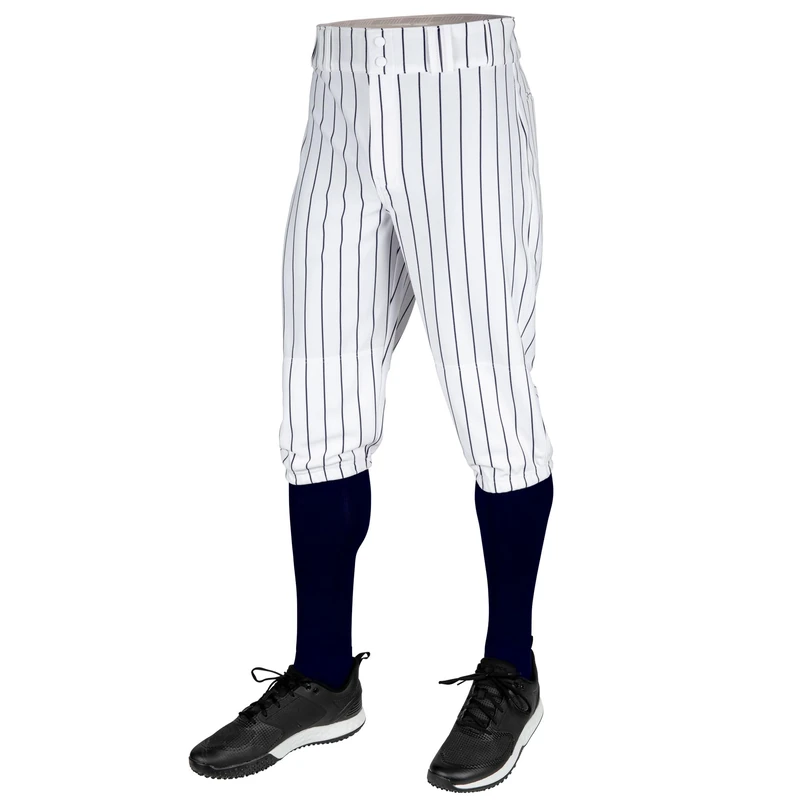 Champro Triple Crown 2.0 Baseball Knickers with Pinstripes White, Navy