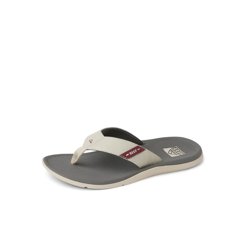 Reef MENS SANDALS, SANTA ANA, TAN/GREY/MAROON, 6 UK