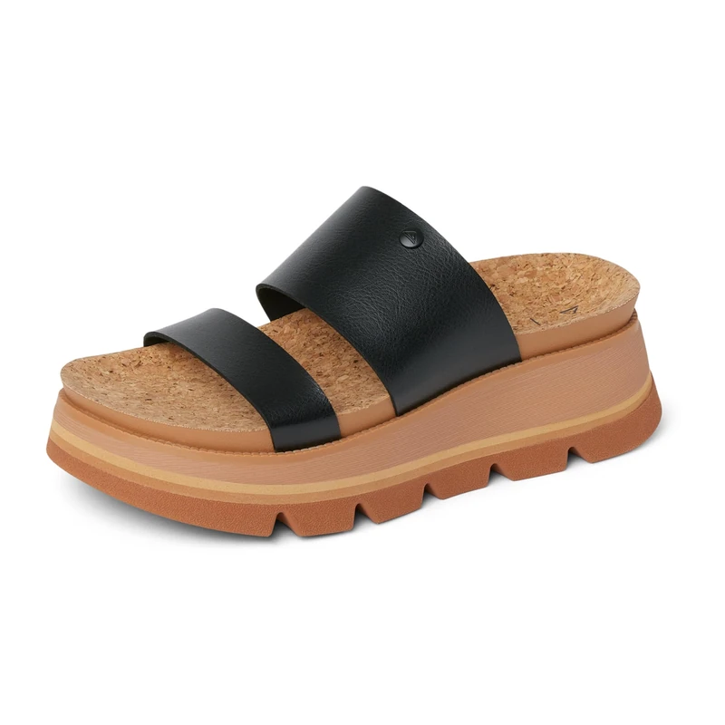 Reef WOMENS SANDALS, VISTA LUXE SIAA, BLACK/TAN, 6 UK