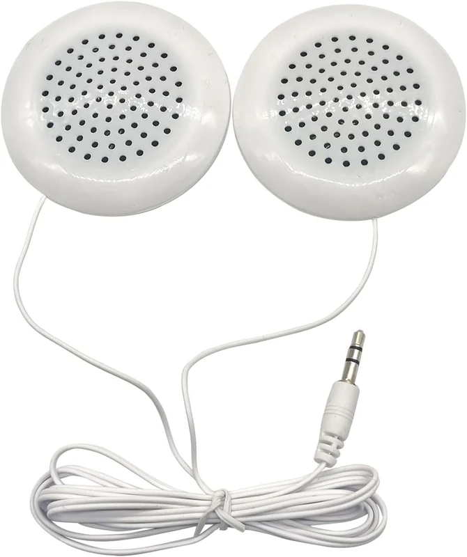 Flylin Portable Audio Speaker, New DIY 3.5mm Mini Stereo Bass Speaker for MP3 MP4 Mobile Phone Portable CD Player, Bedside Speaker For Sleeping HD and Unique Soft Sound Portable Speaker(White)