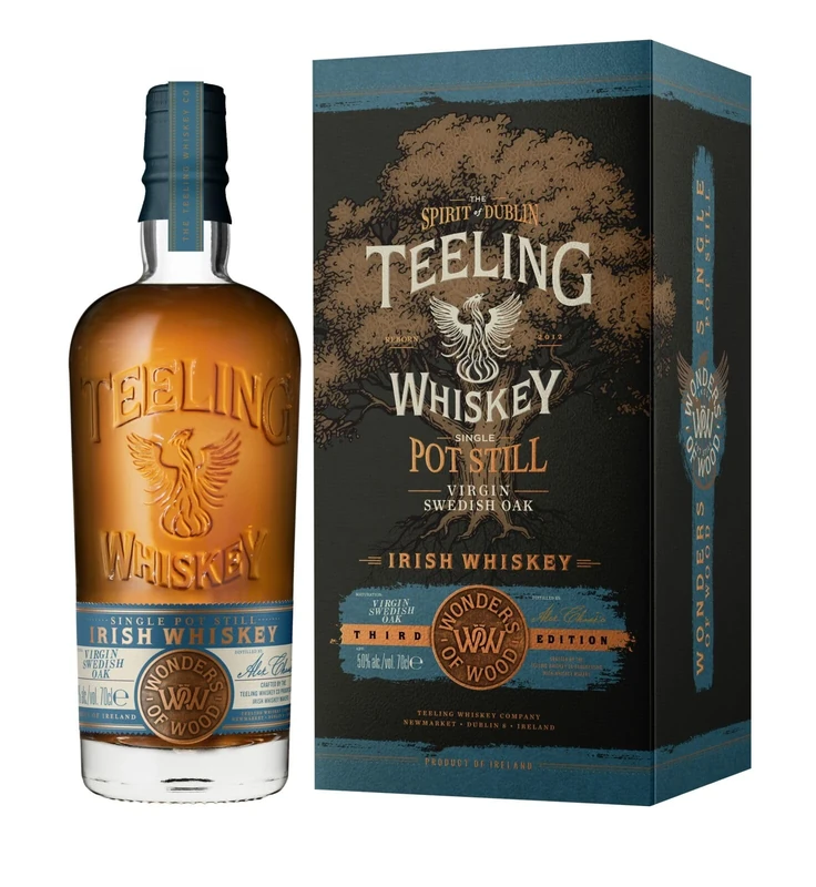 Teeling Irish Whiskey Wonders of Wood No. 3, 50% alc/vol., 700 ml, Single Pot Still Irish Whiskey Matured in Virgin Swedish Oak Casks