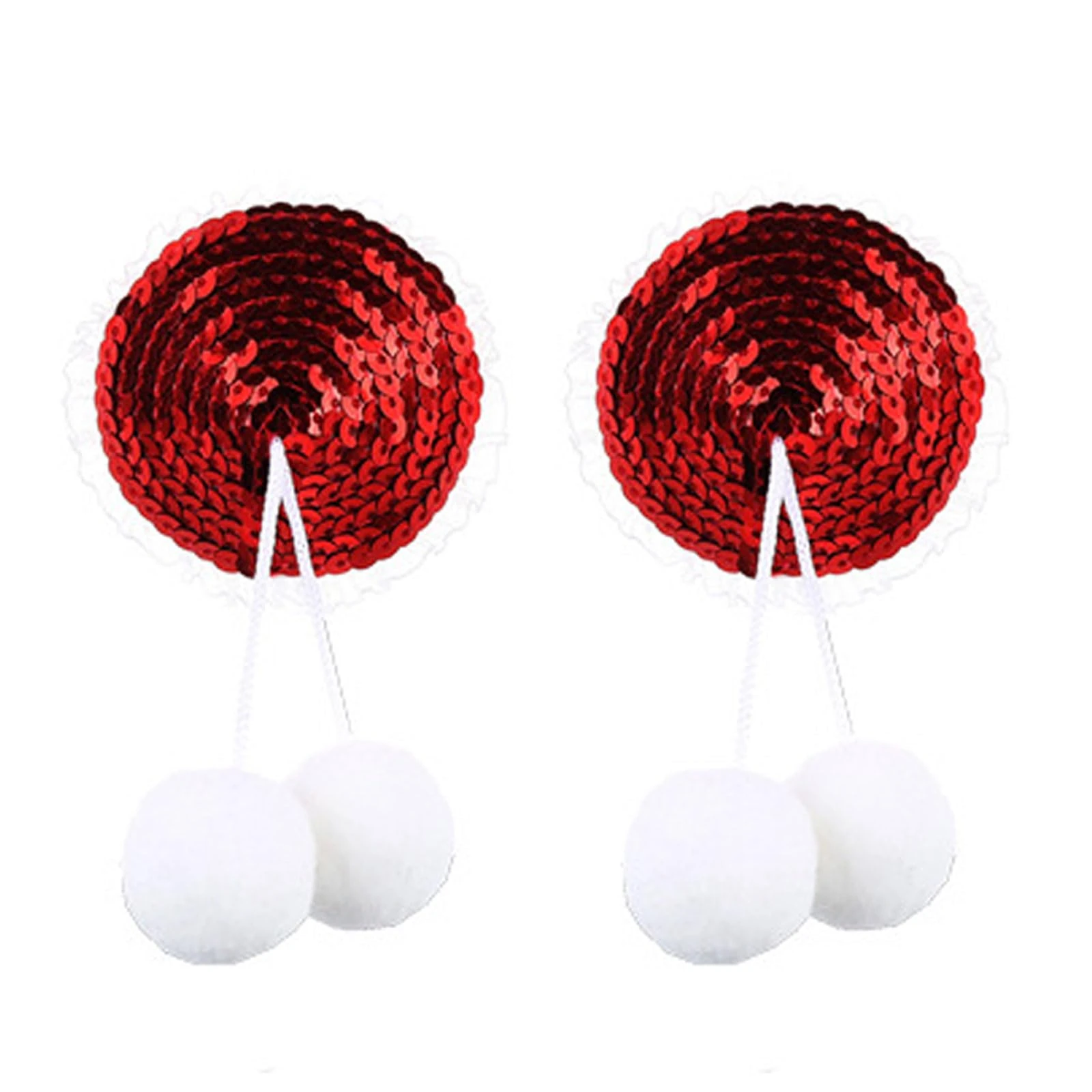 AWAVM TINSEL TITS SIMPLY THE BREAST,GIFT FOR HER RUDE PRANK FRIEND WOMEN NOVELTY WIFE GIRLFRIEND SISTER NIPPLE TASSELS BIRTHDAY LADIES CHRISTMAS STOCKING FILLER ADULT SECRET SANTA (Red)