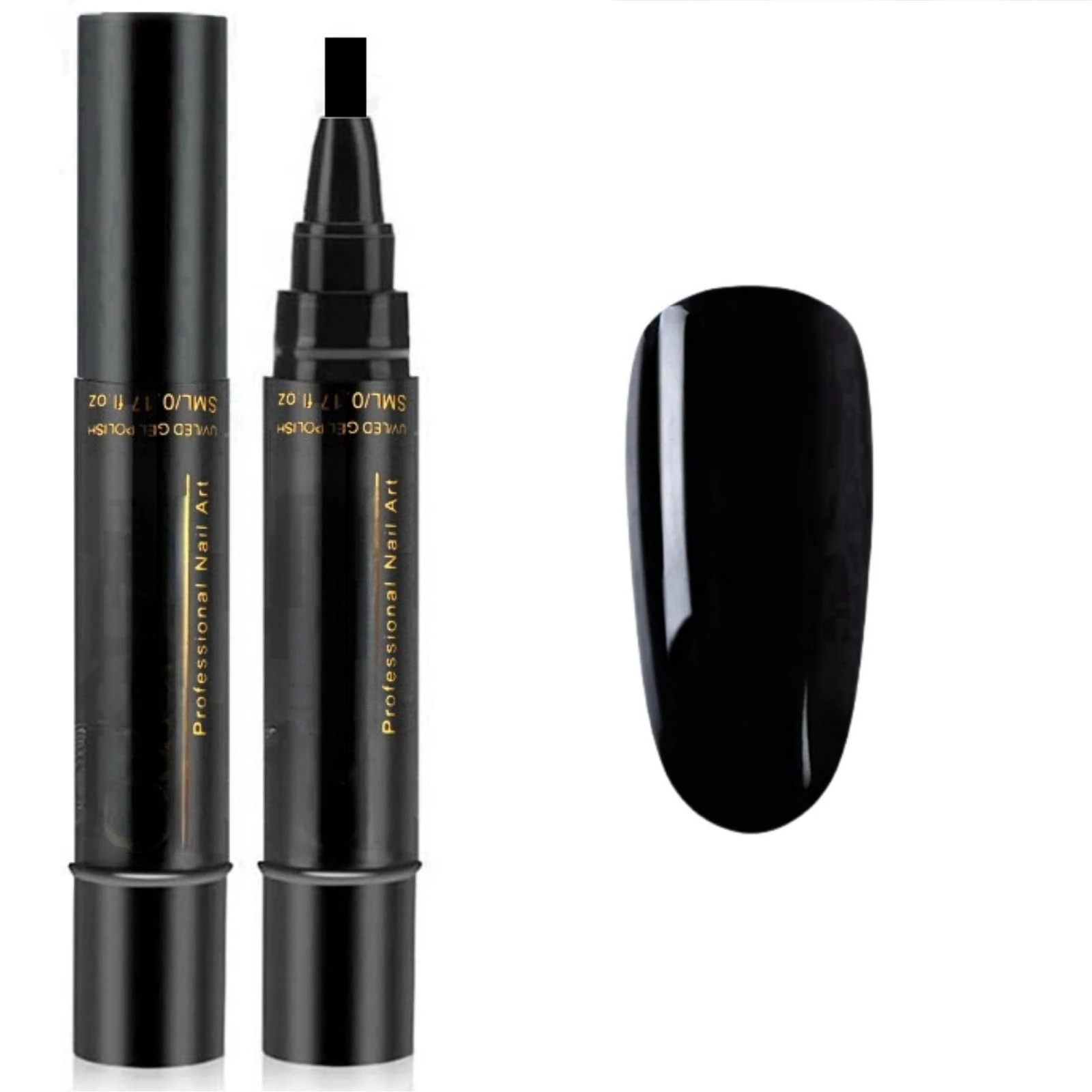 3 in 1 Gel Nail Polish Pen - Nail Art Graffiti Drawing Varnish Pen - One Step Nail Art Tool (01)