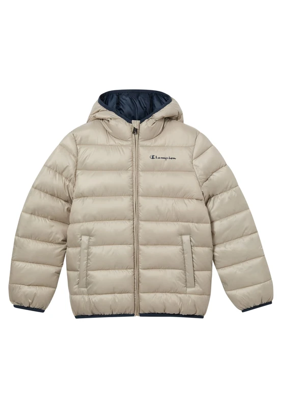 Champion Kids' Padded Hooded Jacket, water-repellent, lightweight, ciré shiny finish, protects from rain and wind, School and Outdoor activities - Image 1