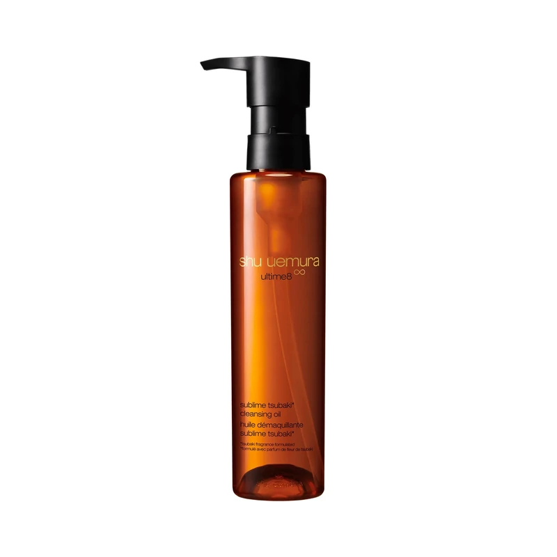 Shu Uemura Ultime8 Sublime Beauty Cleansing Oil, A Luxurious Tsubaki Infused Makeup Remover & Hydrating Cleanser, Suitable for Oily Skin, Dry Skin, and Sensitive Skin Types, 150ml
