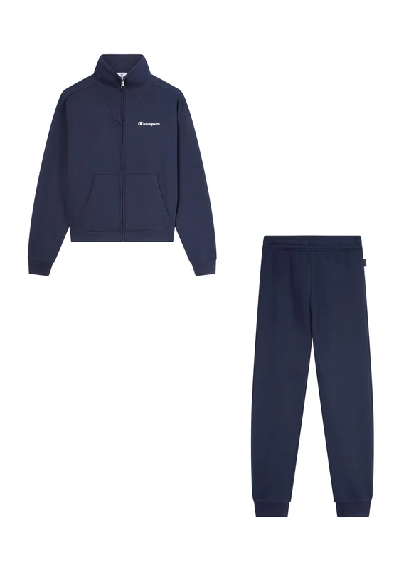 Champion Women's Fleece Full Zip Suit Sweatsuit, regular fit, soft and comfortable, full-zip jacket with pockets, elastic waistband, embroidered logo