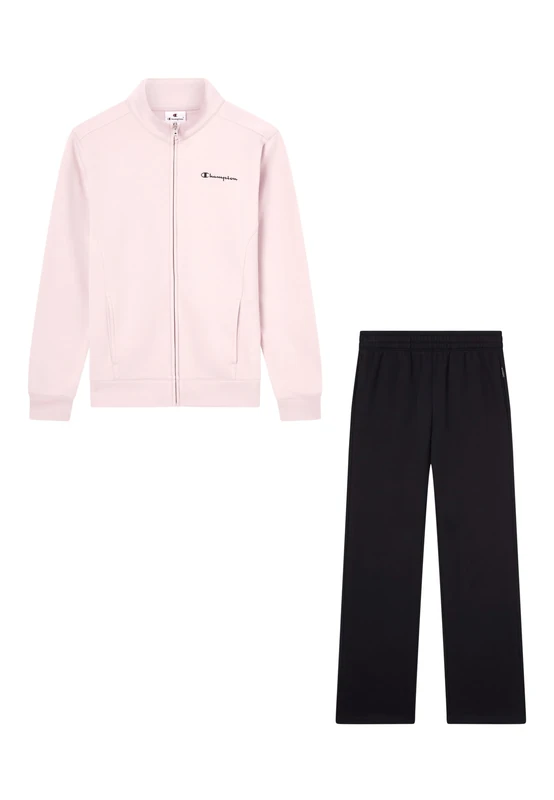 Champion Women's Fleece Full Zip Sweatsuit, slim fit sport suit set, embroidered logo, layered or as a coordinated set, side pockets