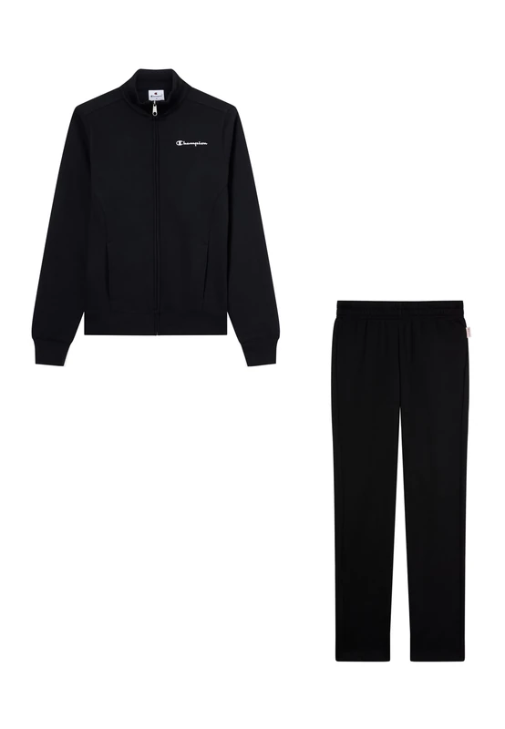 Champion Women's Fleece Full Zip Sweatsuit, slim fit sport suit set, embroidered logo, layered or as a coordinated set, side pockets