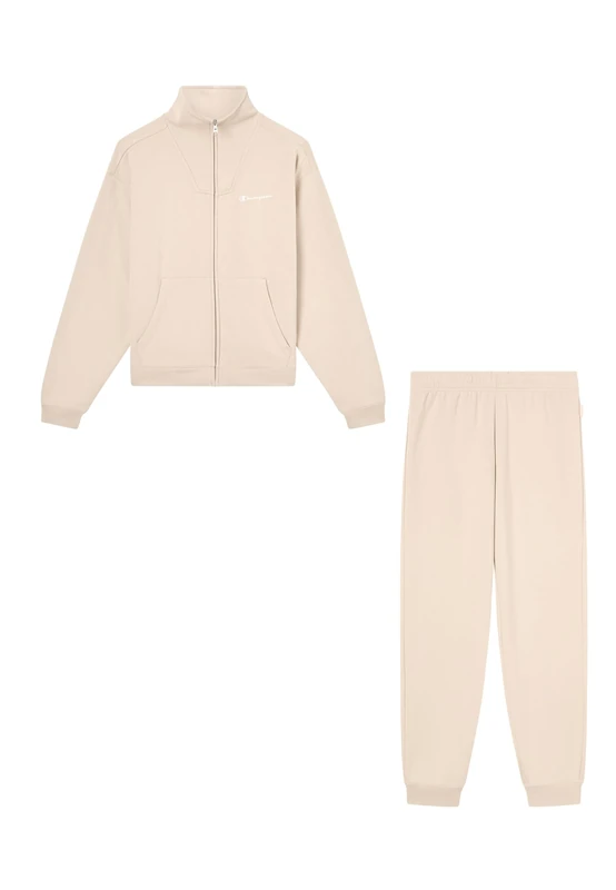 Champion Women's Fleece Full Zip Suit Sweatsuit, regular fit, soft and comfortable, full-zip jacket with pockets, elastic waistband, embroidered logo