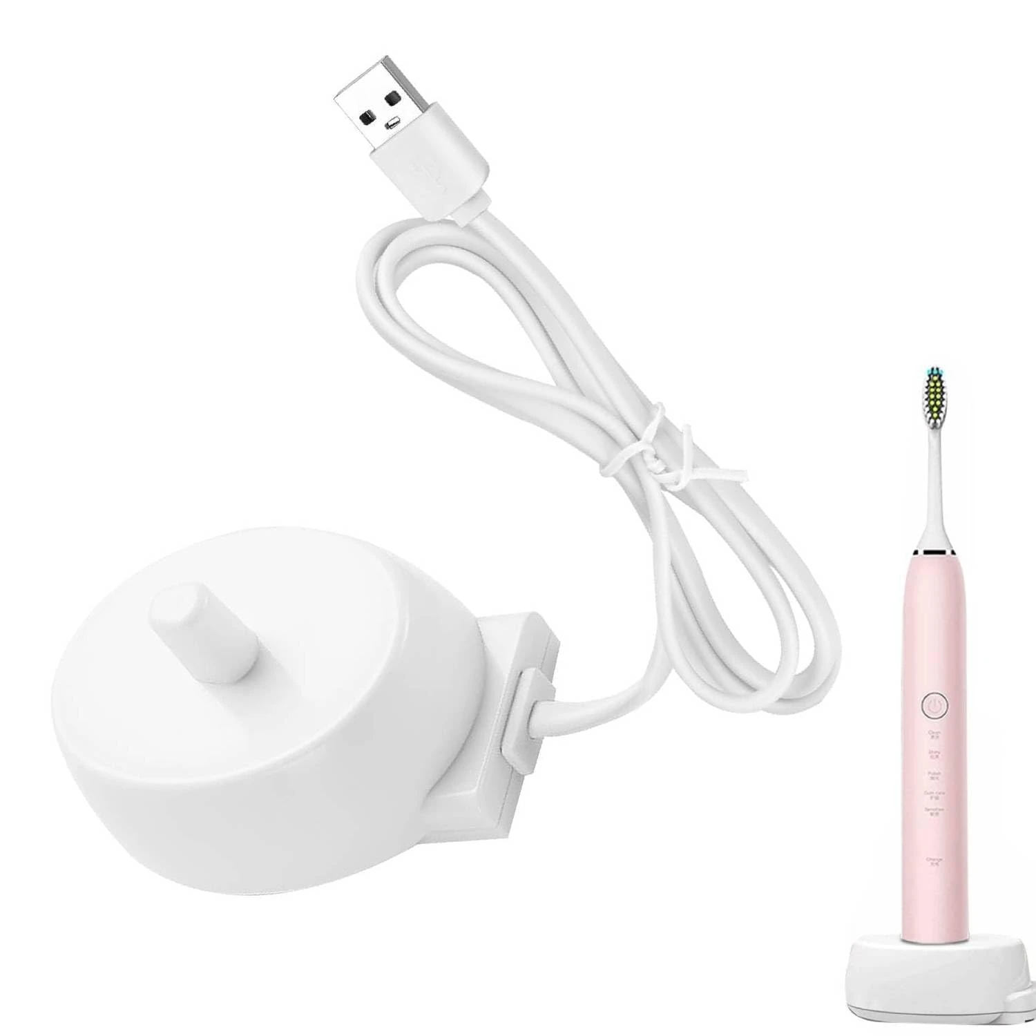 Electric Toothbrush Charger - Compatible with Oral-B P2000 P4000 P6000 P7000 D10 D12 D16 D20 D34 Models, Compact & Travel-Friendly Design for Daily Convenience