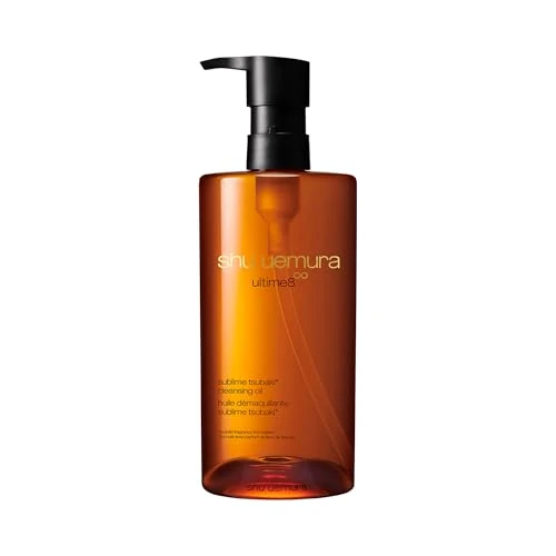Shu Uemura Ultime8 Sublime Beauty Cleansing Oil, A Luxurious Tsubaki Infused Makeup Remover & Hydrating Cleanser, Suitable for Oily Skin, Dry Skin, and Sensitive Skin Types, 450ml