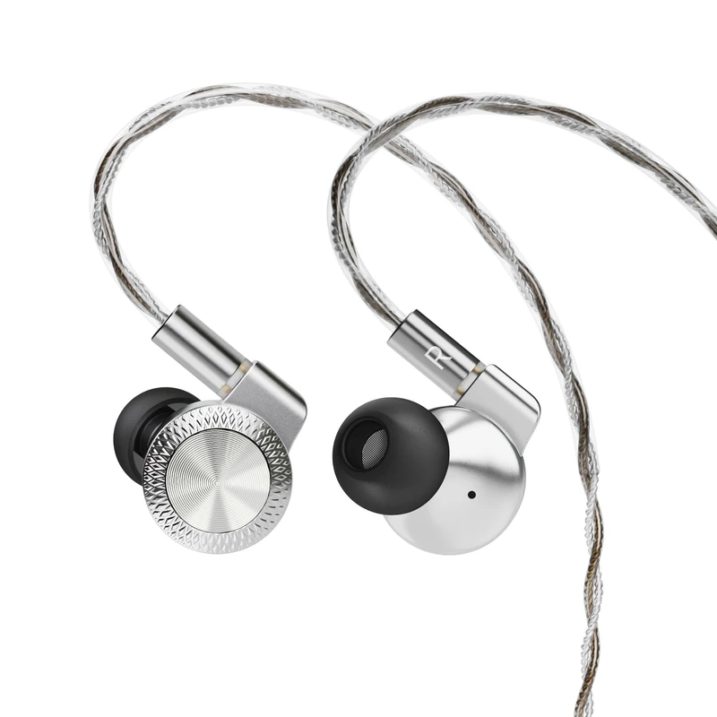 ARTTI T10 Pro in-Ear Monitor, Dual Magnetic Circuit 14.2mm Planner Driver HiFi IEM Earphones, Wired Gaming Earbud with Full Metal Housing, Detachable OFC Cable for Singer Musician Audiophile(Silver)