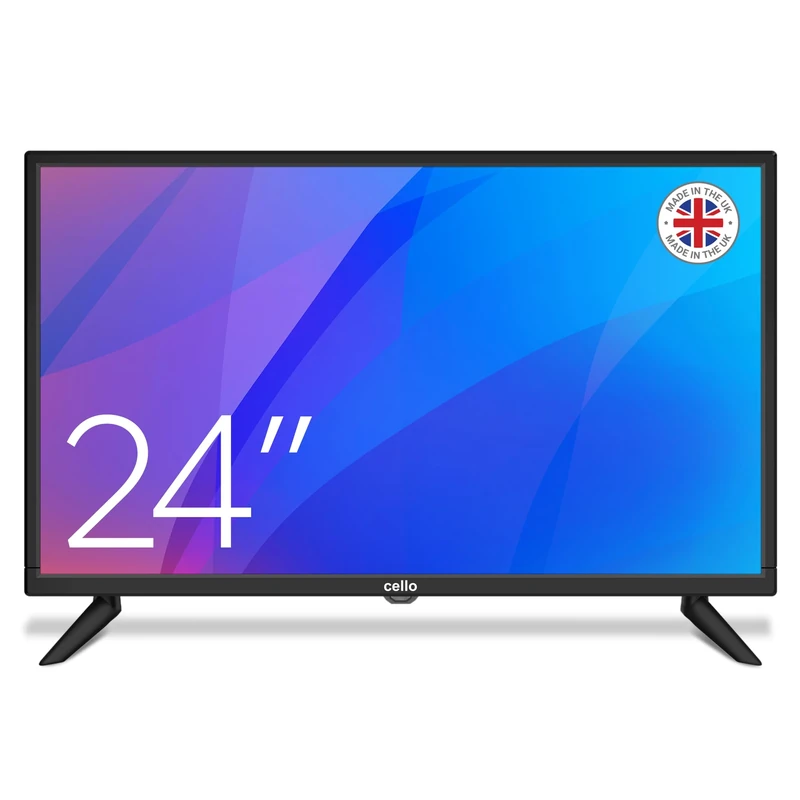 Cello C2420DVBSP 24 inch Digital LED TV with Freeview HD with HDMI and USB for recording from Live TV, Made In The UK