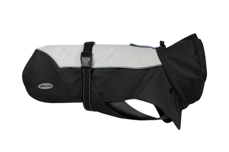 Record - Waterproof Windproof for Dogs Sanford with Removable Padding. Dog Coat with Leash Hole, Adjustable and High Thermal Insulation for Any Climate | XXL - Back Length 55 cm