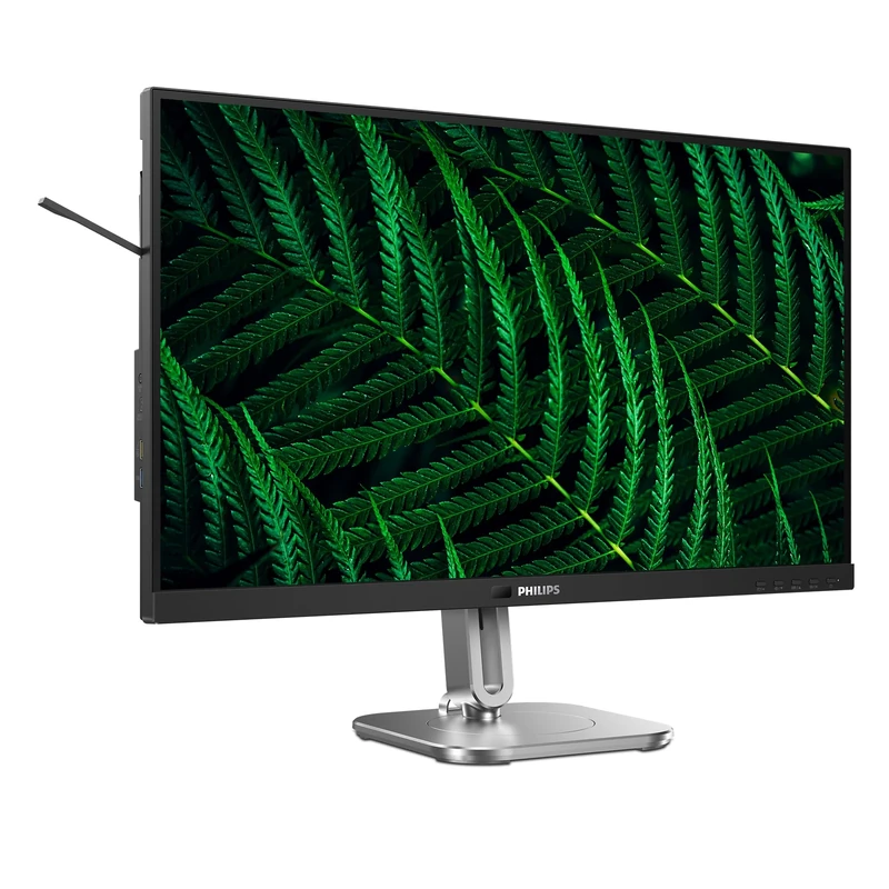 Philips 27B2G5601-27 inch Quad HD monitor, height adjustable, speakers, Adaptive Sync (2560x1440, 100 Hz, 2x HDMI 1.4, 1x DisplayPort 1.2, USB-C (100W PD), USB Hub, RJ45) dark gray