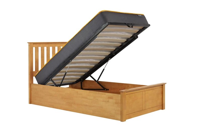 Birlea Single Oak Ottomam Bed 3FT Storage Bed Frame Phoenix 90cm