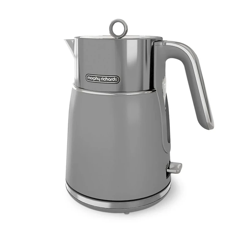 Morphy Richards Signature Matte Jug Kettle, 1.5L, Perfect Pour Spout, Steel Body, 360 Degree Base, Cord Tidy, Removable Filter, Cordy Tidy, 3KW, Grey, 100705
