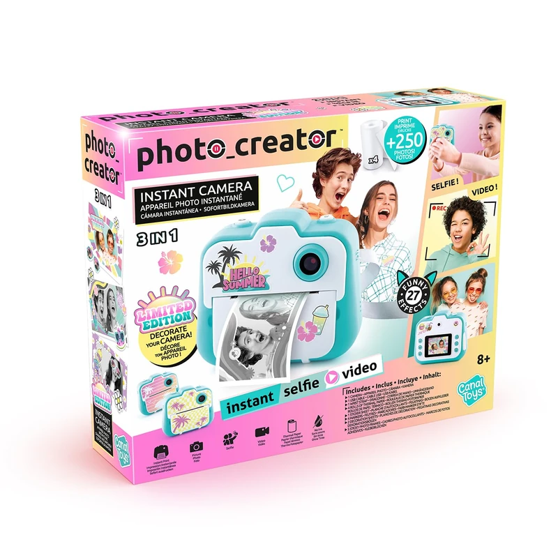 Canal Toys - Photo Creator - Limited Edition Instant Camera - Thermal Printing, Inkless - Kids 8+ - CLK 028