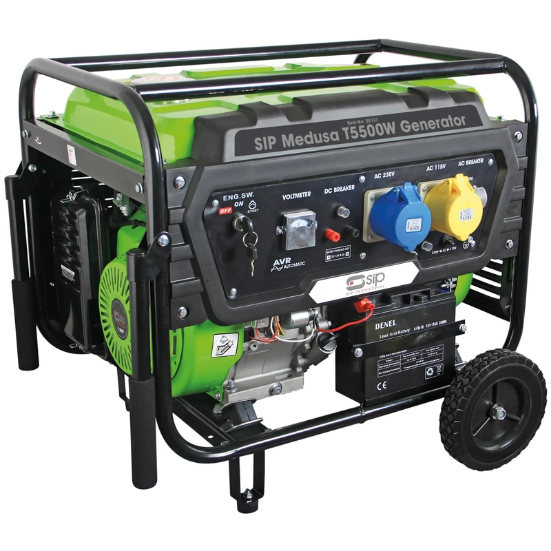 SIP MEDUSA T5500W Petrol Generator - 5500W 390cc Engine