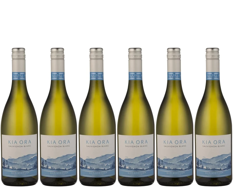 Kia Ora - Dry white wine, Sauvignon Blanc New Zealand, Marlborough (6 x 0.75L)