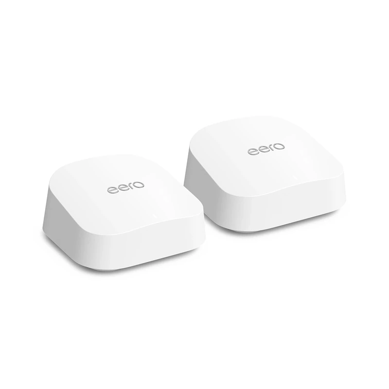 Amazon eero 7 dual-band mesh Wi-Fi 7 router (newest model) – Supports internet plans up to 2.5 Gbps, Coverage up to 380 m², 2-pack