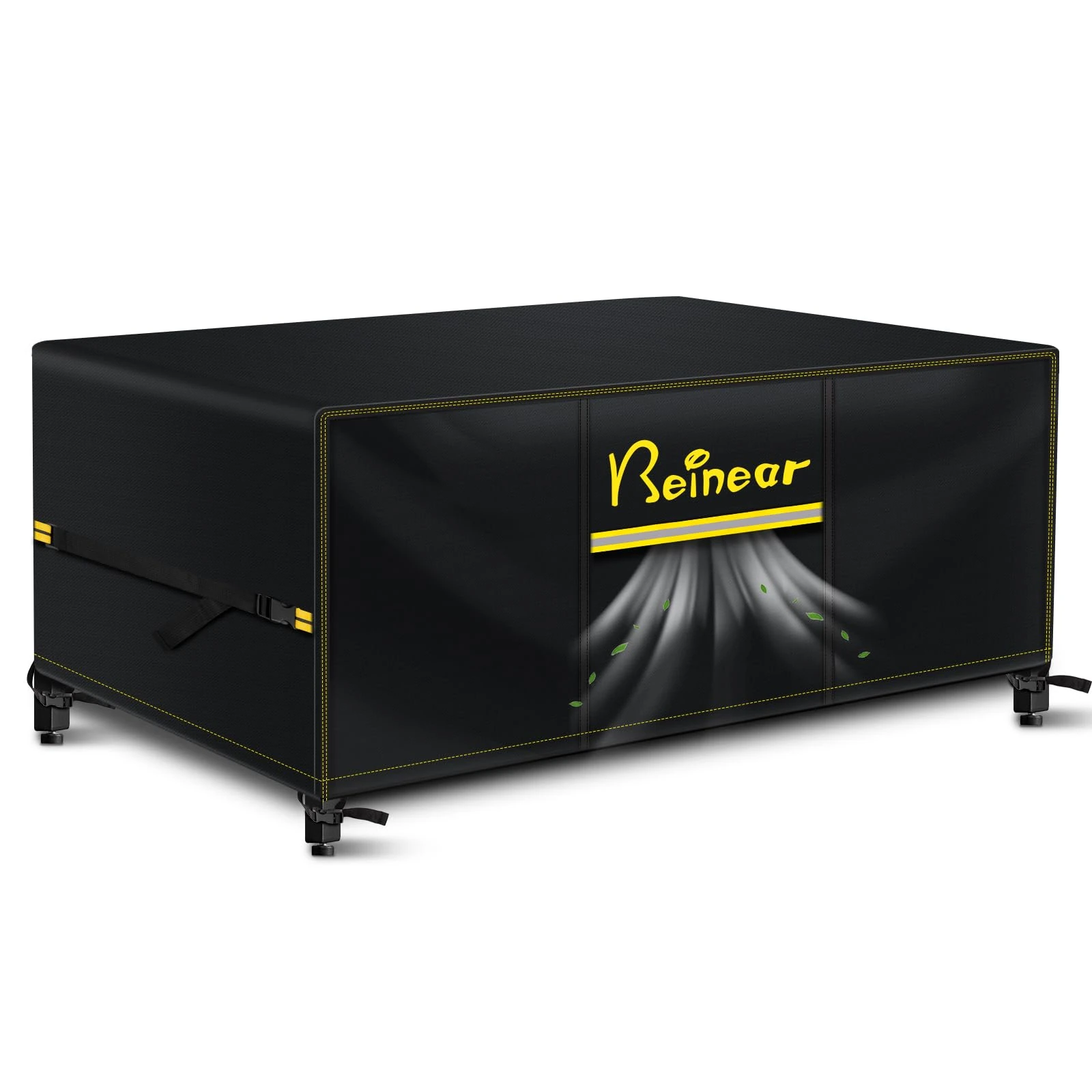 Beinear Garden Furniture Cover Waterproof Rectangular 242 x 182 x 100 cm, Outdoor Patio Rattan Sofa Table and Chair Set Cover with Air Vent, Windproof Buckles, Anti UV/Tear 420D Oxford Fabric