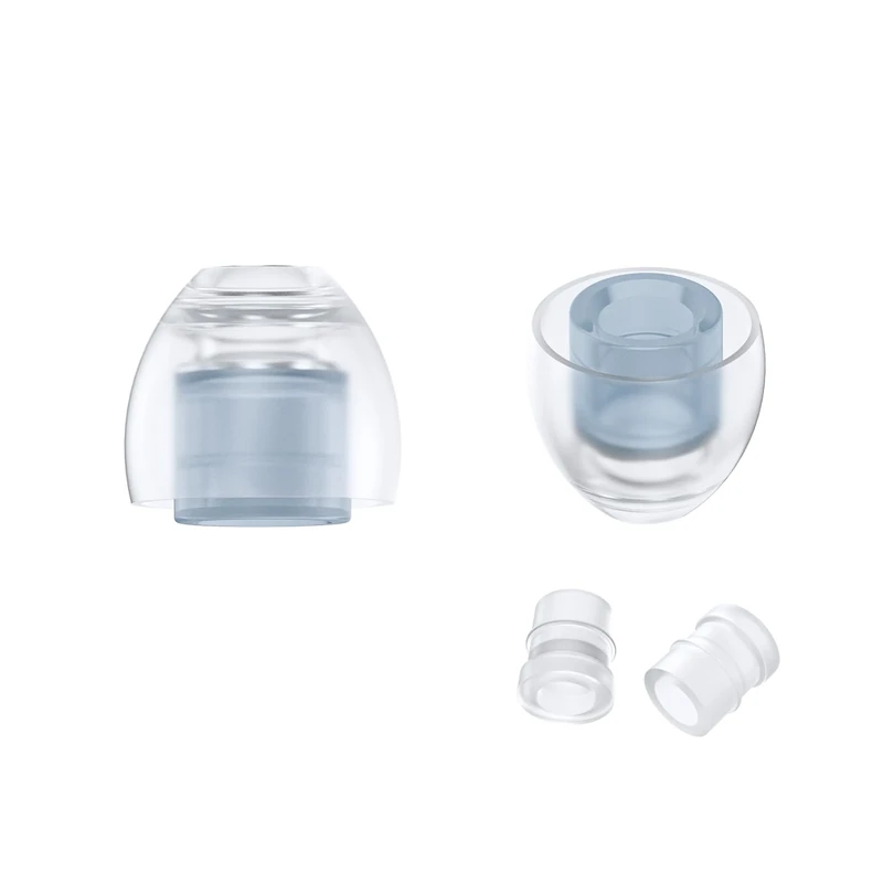 SpinFit NEO for IEM - SS - Silicone Patented Eartips for Replacement, Better Fit and Supreme Comfort, Reduce Allergic Reaction, One Set Fits Normal and Thin Nozzles (1 Pair)(with Inserts) - Image 1