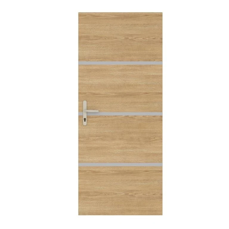 NORDLINGER PRO Door Renovation Kit with Oak Design and Aluminium Profiles – Model Not Glued